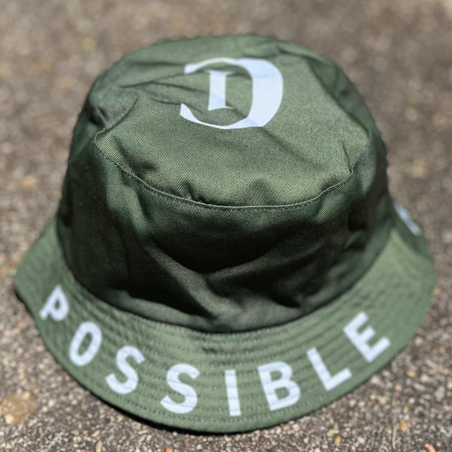 Military Green Reversible Bucket Hat - Versatile Outdoor Headwear