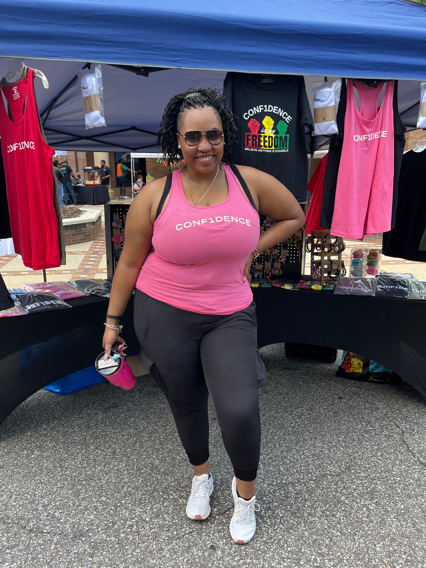 CONF1DENCE Tank (Pink)