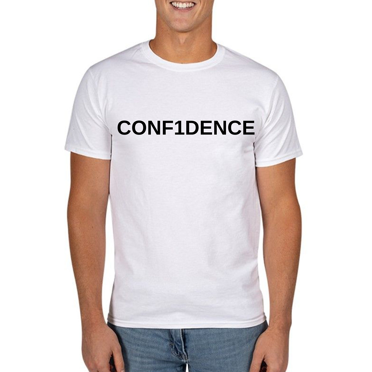 CONF1DENCE TEE (WHITE)